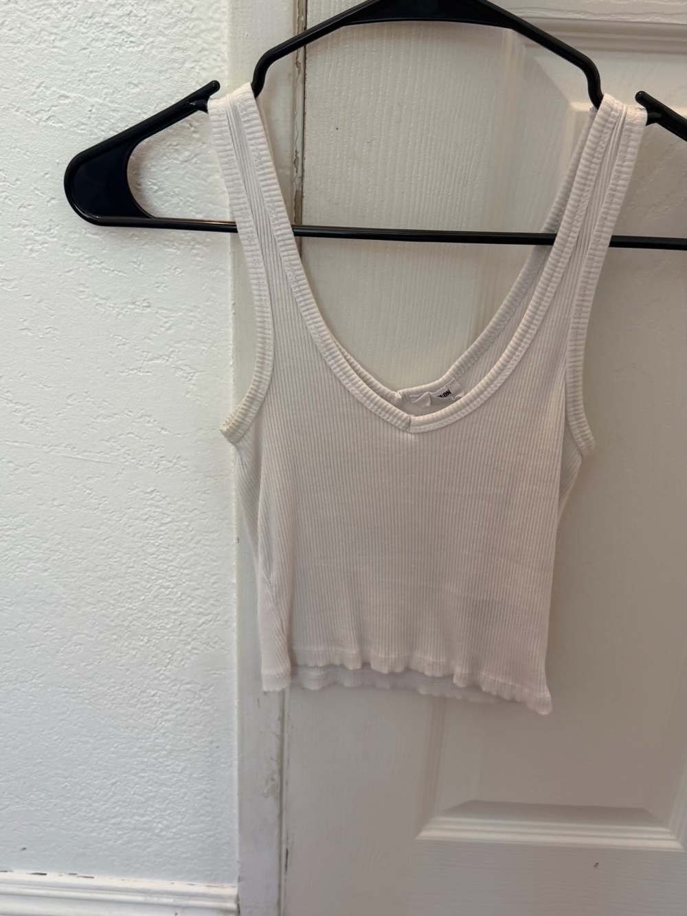 Cotton On White Ribbed Tank Top